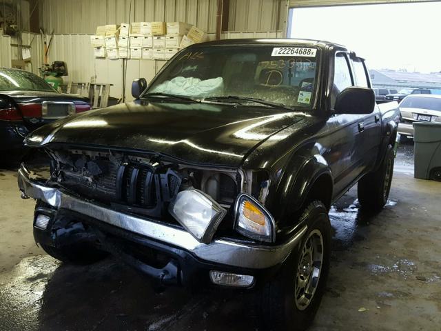 5TEGN92N01Z753882 - 2001 TOYOTA TACOMA DOU BLACK photo 2