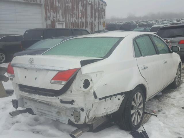 4T1BK3DB5CU468010 - 2012 TOYOTA AVALON BAS WHITE photo 4