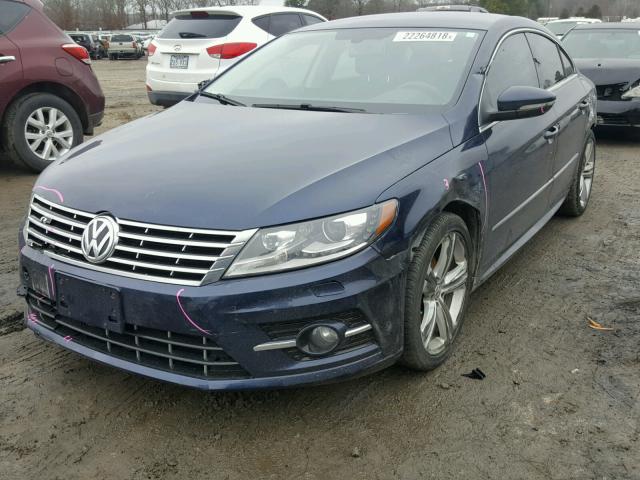 WVWBN7AN4EE526154 - 2014 VOLKSWAGEN CC SPORT BLUE photo 2