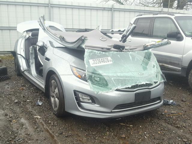 KNAGN4AD0E5070260 - 2014 KIA OPTIMA HYB SILVER photo 1