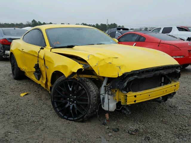 1FA6P8CFXF5322196 - 2015 FORD MUSTANG GT YELLOW photo 1