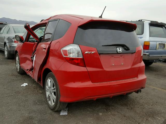 JHMGE8G5XBC019123 - 2011 HONDA FIT SPORT RED photo 3