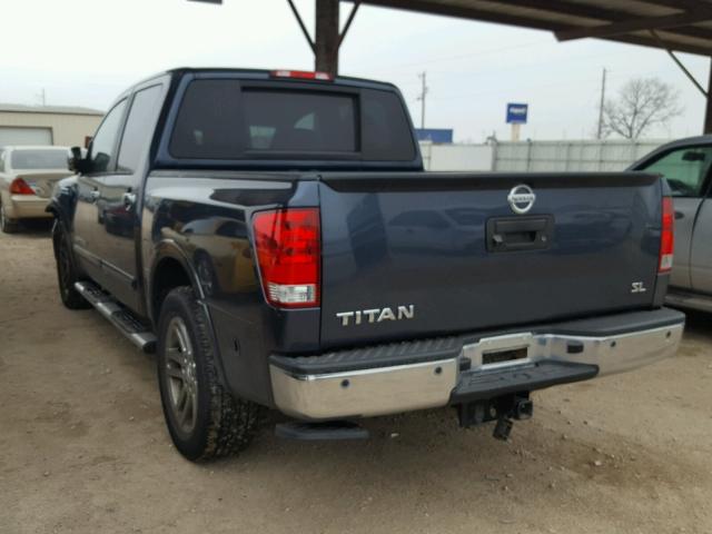 1N6AA0ED4EN512879 - 2014 NISSAN TITAN S BLUE photo 3