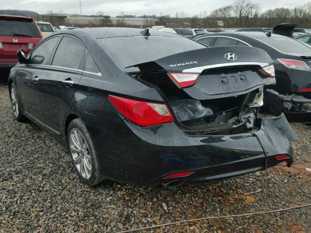 5NPEC4AC6DH782150 - 2013 HYUNDAI SONATA SE BLACK photo 3