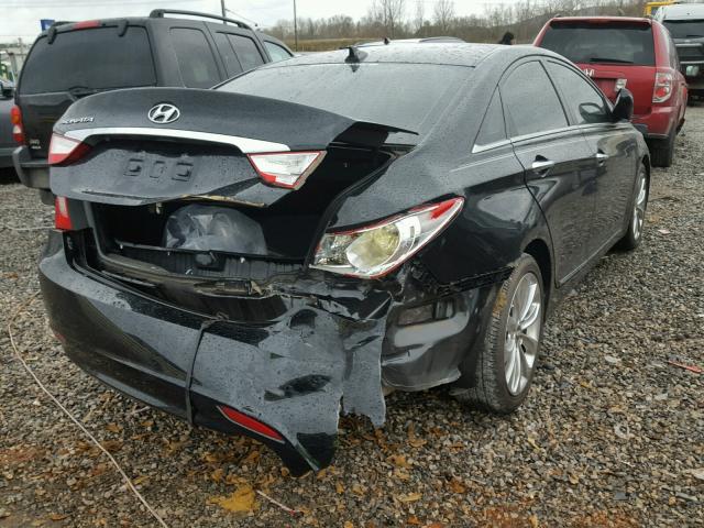 5NPEC4AC6DH782150 - 2013 HYUNDAI SONATA SE BLACK photo 4