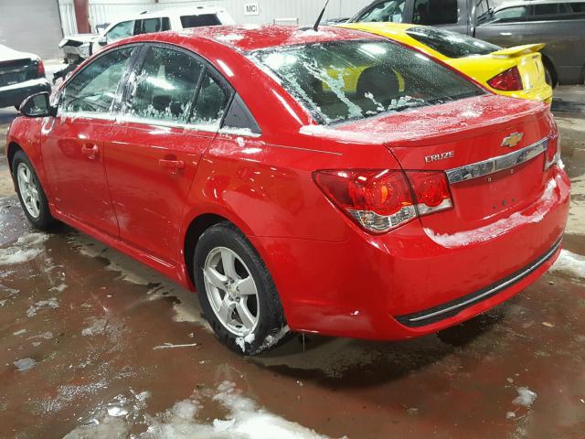 1G1PC5SB0D7163867 - 2013 CHEVROLET CRUZE LT RED photo 3