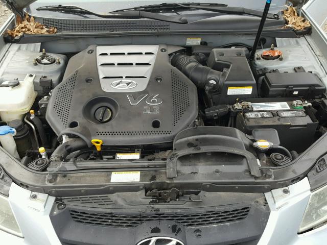 5NPEU46F06H109504 - 2006 HYUNDAI SONATA GLS BLUE photo 7