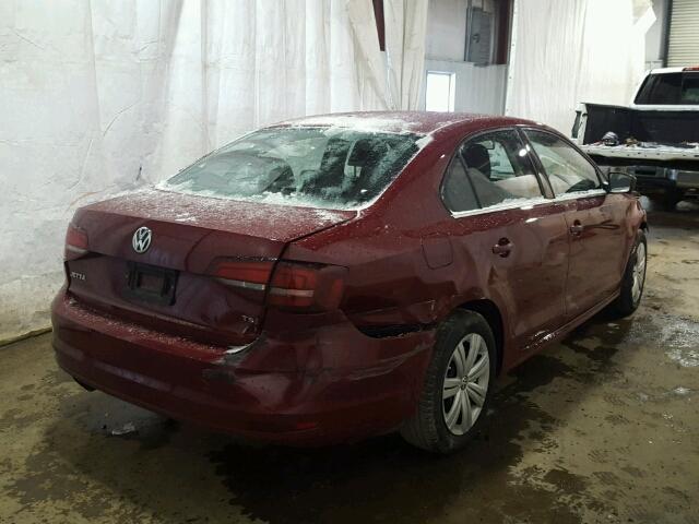 3VW2B7AJ0HM299370 - 2017 VOLKSWAGEN JETTA S 红色 照片 4