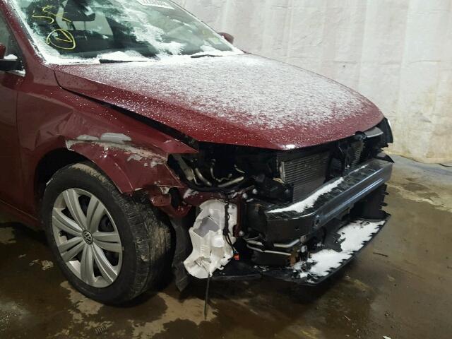 3VW2B7AJ0HM299370 - 2017 VOLKSWAGEN JETTA S 红色 照片 9