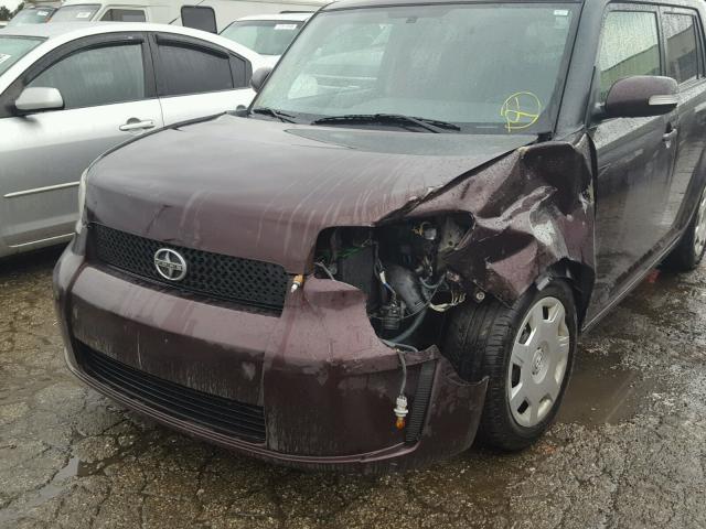 JTLKE50E881033874 - 2008 TOYOTA SCION XB PURPLE photo 9