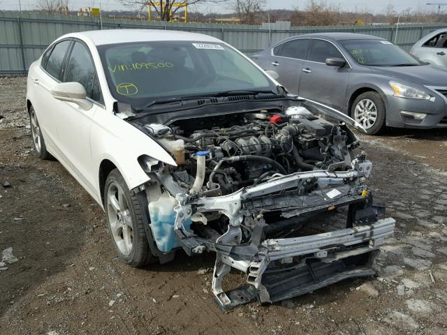 3FA6P0H79ER109500 - 2014 FORD FUSION SE WHITE photo 1