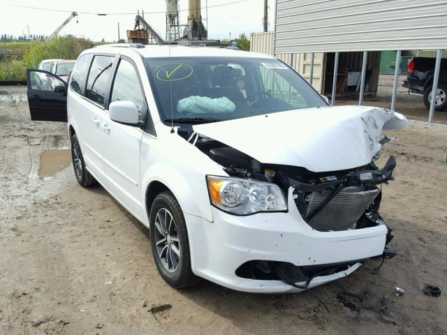 2C4RDGCG8HR616981 - 2017 DODGE GRAND CARA WHITE photo 1