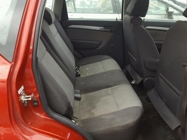 KL1TD6DE3AB098545 - 2010 CHEVROLET AVEO LS RED photo 6