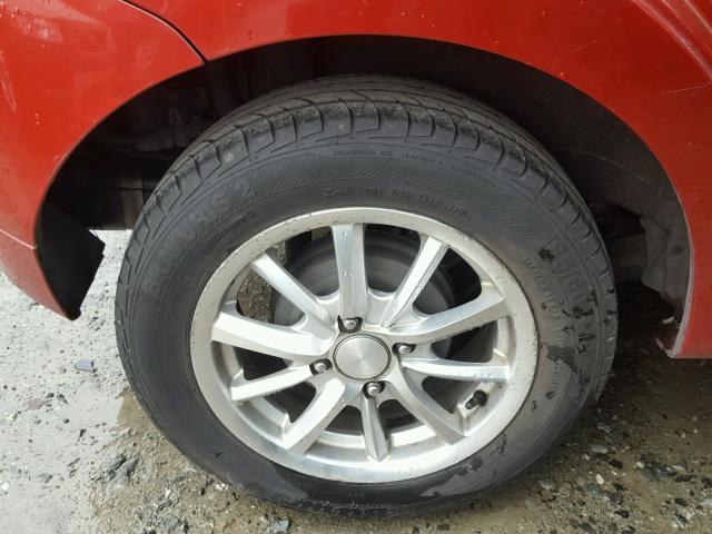 KL1TD6DE3AB098545 - 2010 CHEVROLET AVEO LS RED photo 9