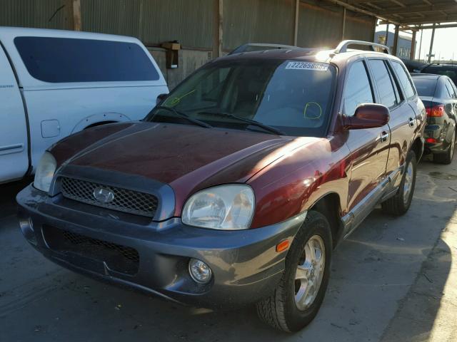 KM8SC13E64U575131 - 2004 HYUNDAI SANTA FE G BURGUNDY photo 2