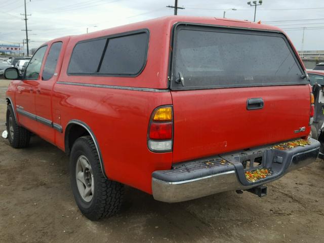 5TBRT341X2S309647 - 2002 TOYOTA TUNDRA ACC RED photo 3