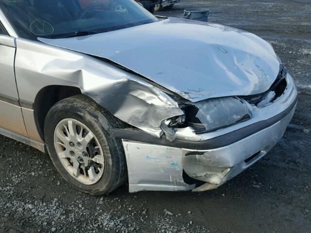 2G1WF52E349151790 - 2004 CHEVROLET IMPALA SILVER photo 10