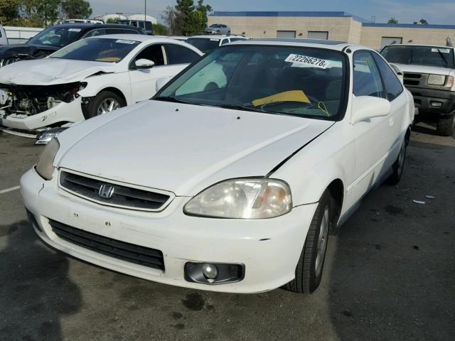 1HGEJ8148YL085359 - 2000 HONDA CIVIC EX 白色 照片 2