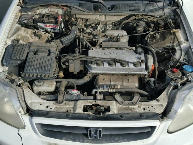 1HGEJ8148YL085359 - 2000 HONDA CIVIC EX WHITE photo 7