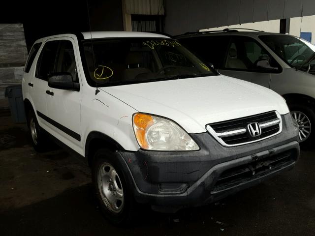 JHLRD68452C013921 - 2002 HONDA CR-V LX WHITE photo 1