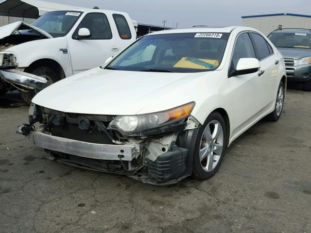 JH4CU26639C003865 - 2009 ACURA TSX WHITE photo 2