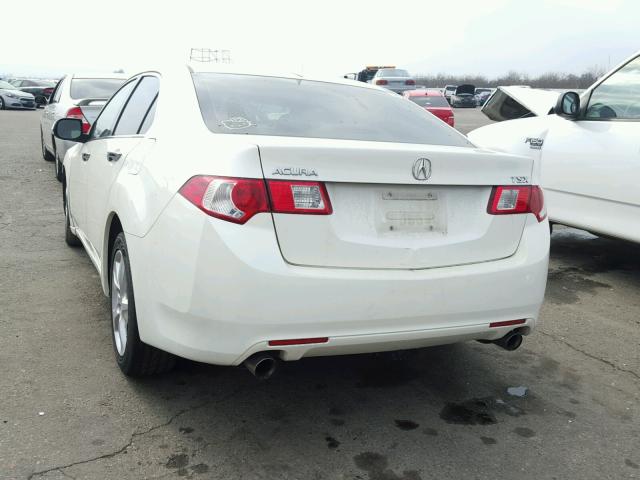 JH4CU26639C003865 - 2009 ACURA TSX WHITE photo 3