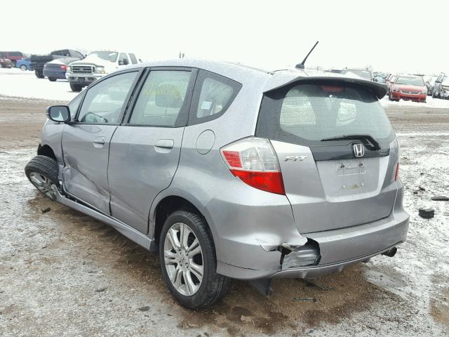 JHMGE8H45AC035962 - 2010 HONDA FIT SPORT SILVER photo 3