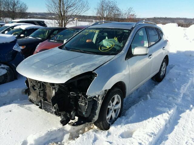 JN8AS58V39W176549 - 2009 NISSAN ROGUE S SILVER photo 2