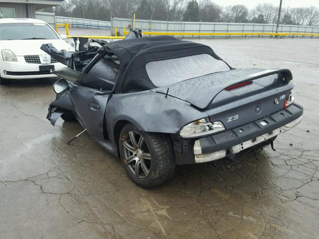 4USCH9341YLF84599 - 2000 BMW Z3 2.3 GRAY photo 3