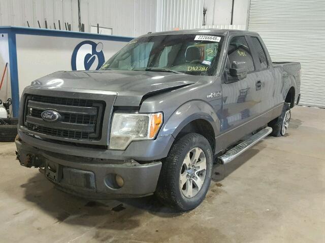 1FTFX1CF4DFD10781 - 2013 FORD F150 SUPER GRAY photo 2