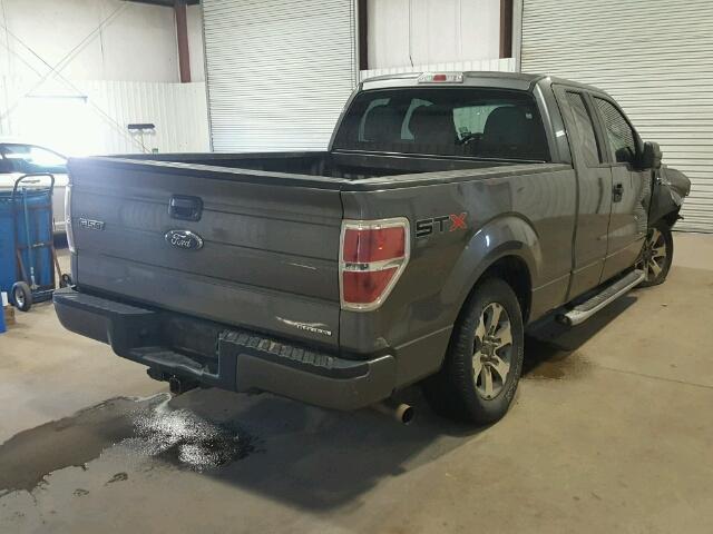 1FTFX1CF4DFD10781 - 2013 FORD F150 SUPER GRAY photo 4