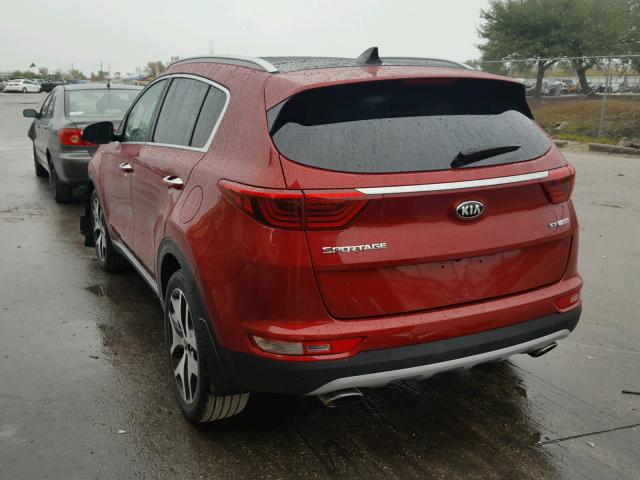 KNDPR3A68H7198726 - 2017 KIA SPORTAGE S RED photo 3