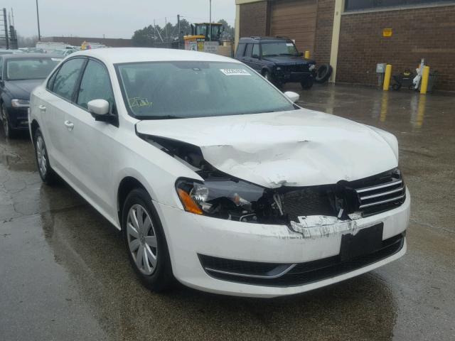 1VWAP7A38DC120941 - 2013 VOLKSWAGEN PASSAT S Blanco foto 1