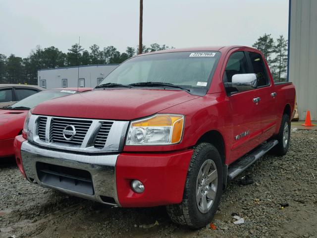 1N6BA0ED6BN326115 - 2011 NISSAN TITAN S RED photo 2