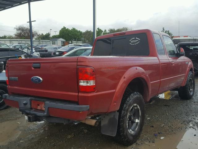 1FTKR1EE9BPB21239 - 2011 FORD RANGER SUP RED photo 4