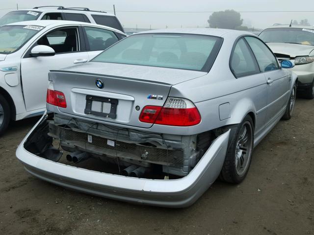 WBSBL93473JR19178 - 2003 BMW M3 SILVER photo 4