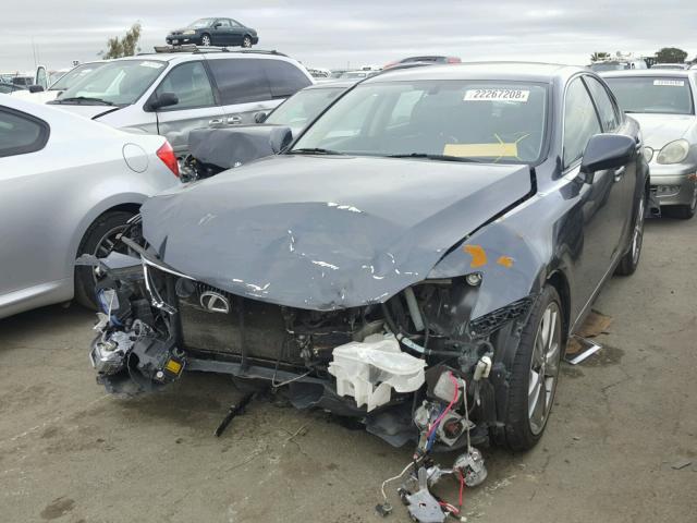 JTHBK262285072631 - 2008 LEXUS IS 250 GRAY photo 2