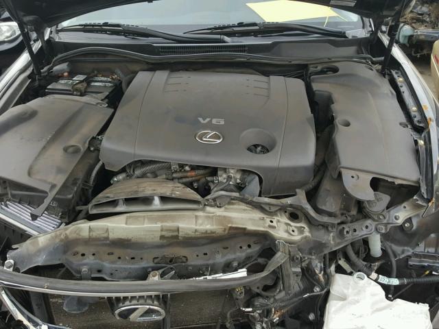 JTHBK262285072631 - 2008 LEXUS IS 250 GRAY photo 7