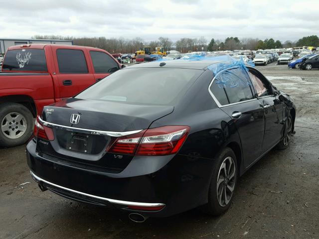 1HGCR3F84HA009065 - 2017 HONDA ACCORD EXL BLACK photo 4