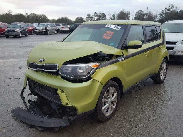 KNDJP3A57E7038657 - 2014 KIA SOUL + GREEN photo 2