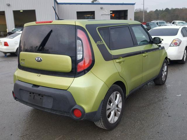 KNDJP3A57E7038657 - 2014 KIA SOUL + GREEN photo 4