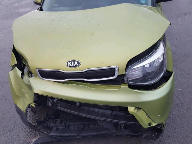 KNDJP3A57E7038657 - 2014 KIA SOUL + GREEN photo 7