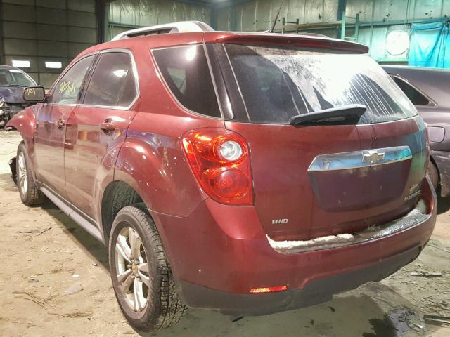 2CNFLEEC2B6392857 - 2011 CHEVROLET EQUINOX LT RED photo 3