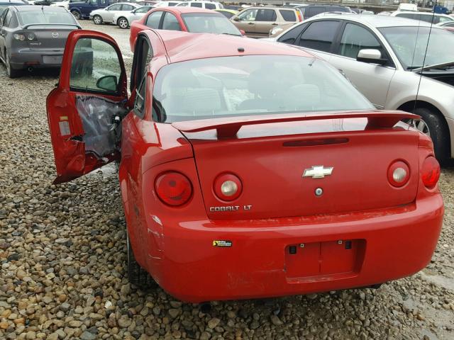 1G1AL15F277209927 - 2007 CHEVROLET COBALT LT RED photo 3