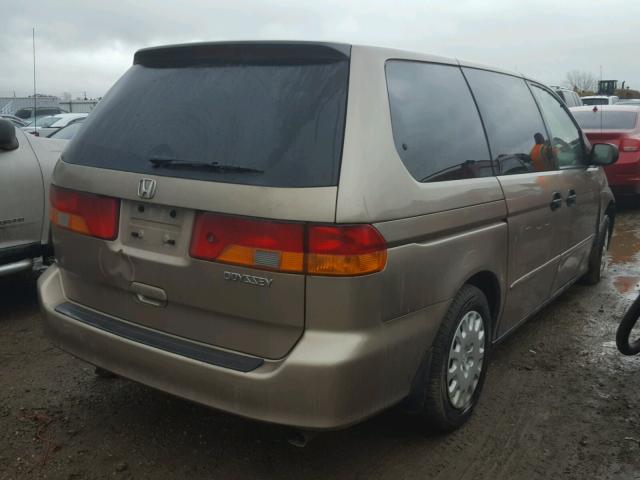 5FNRL18543B075021 - 2003 HONDA ODYSSEY LX TAN photo 4