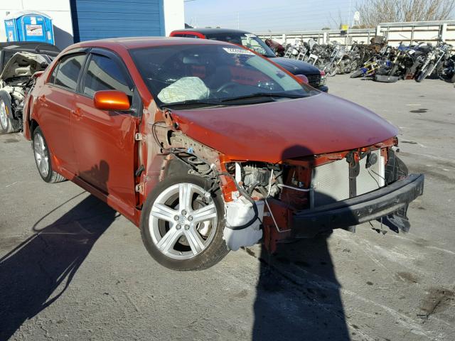 2T1BU4EE7DC082927 - 2013 TOYOTA COROLLA BA ORANGE photo 1