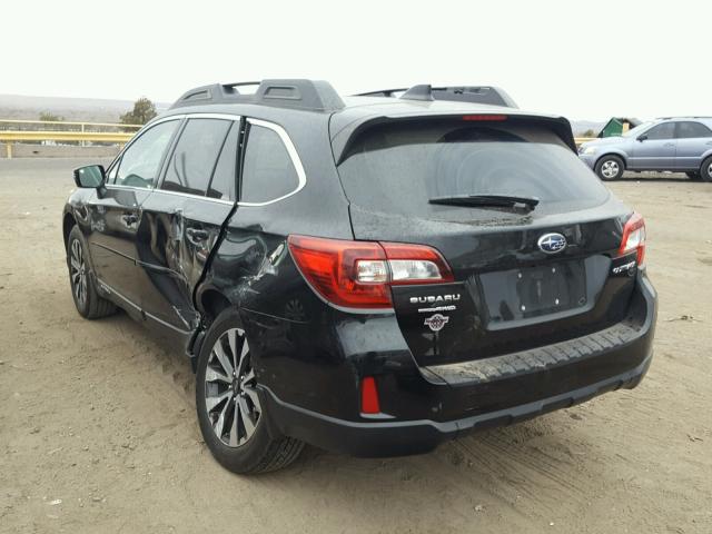 4S4BSBNC2G3228796 - 2016 SUBARU OUTBACK 2. BLACK photo 3