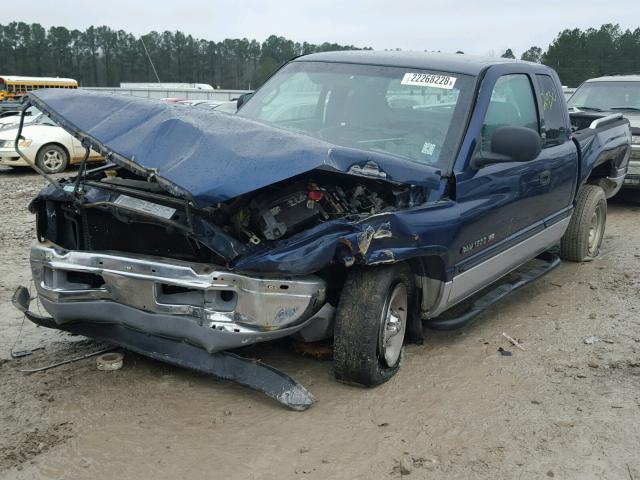 3B7HC13Y21M571800 - 2001 DODGE RAM 1500 BLUE photo 2