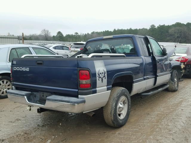 3B7HC13Y21M571800 - 2001 DODGE RAM 1500 BLUE photo 4