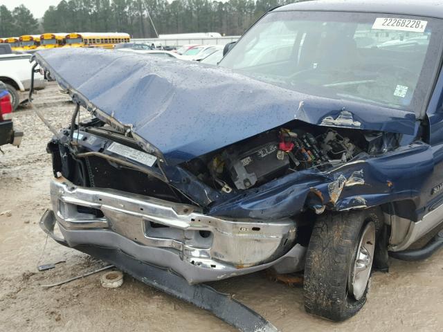 3B7HC13Y21M571800 - 2001 DODGE RAM 1500 BLUE photo 9